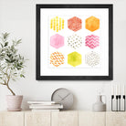 Honeycomb Patterns II by June Erica Vess on GIANT ART - abstract