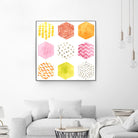 Honeycomb Patterns II by June Erica Vess on GIANT ART - abstract