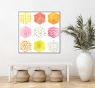 Honeycomb Patterns II by June Erica Vess on GIANT ART - abstract
