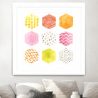 Honeycomb Patterns II by June Erica Vess on GIANT ART - abstract