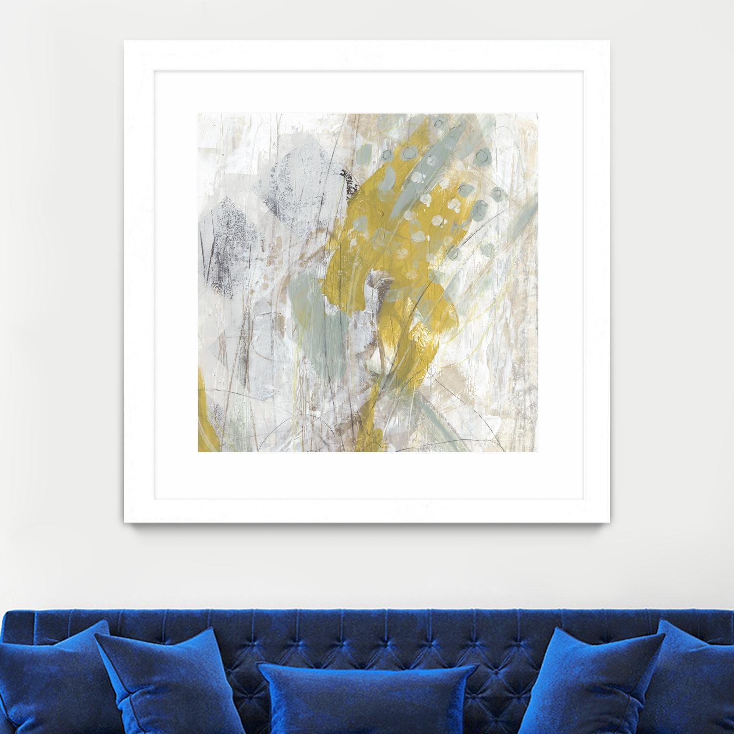 Surface Structure II by June Erica Vess on GIANT ART - yellow abstract
