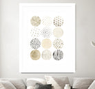 Neutral Pattern Play I by June Erica Vess on GIANT ART - brown abstract