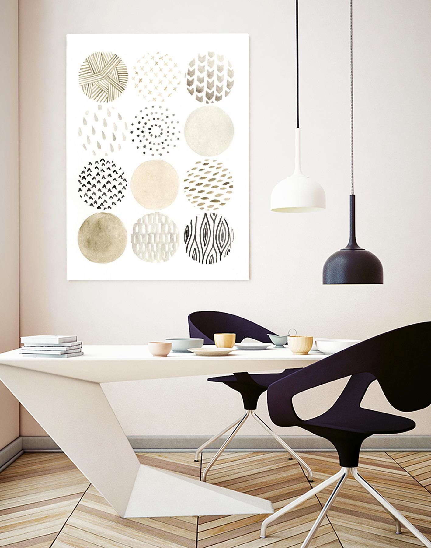 Neutral Pattern Play I by June Erica Vess on GIANT ART - brown abstract