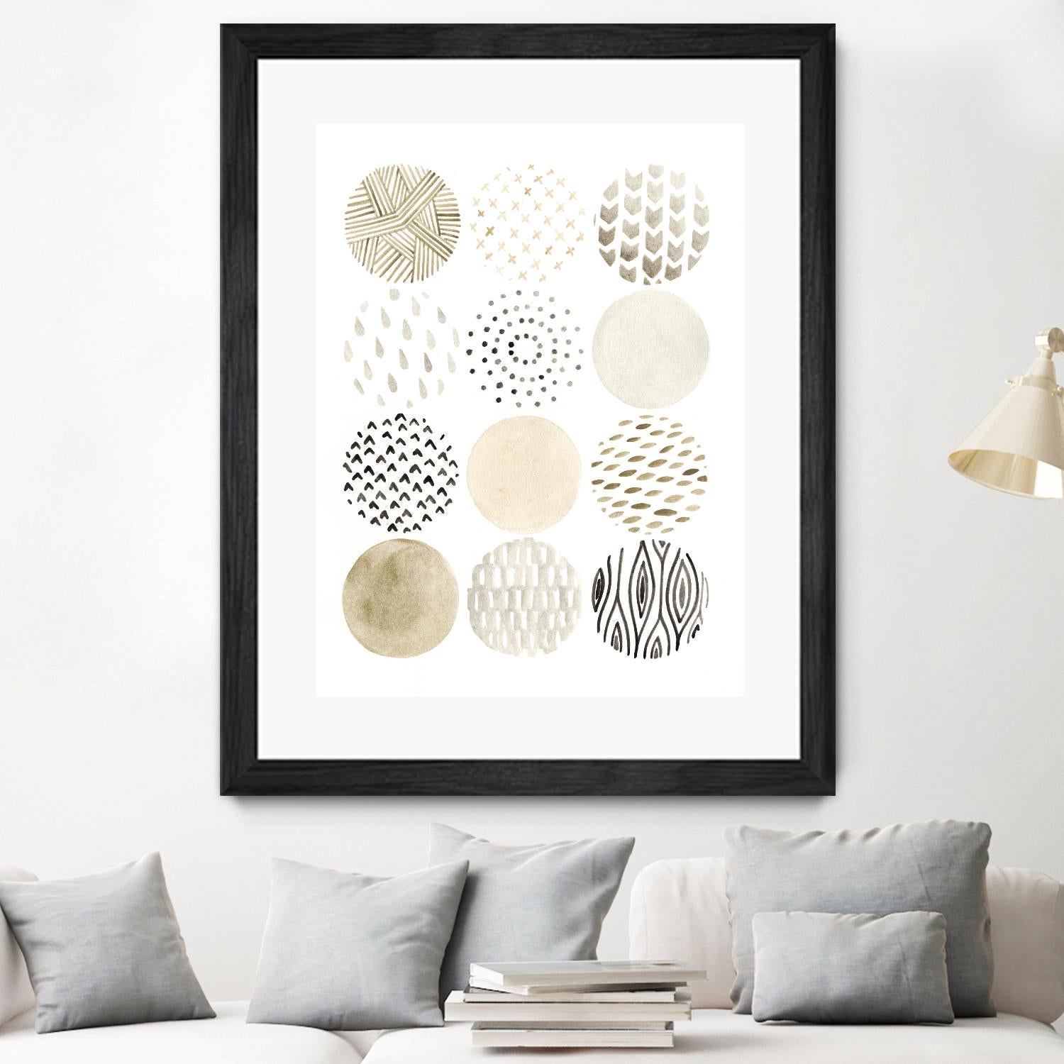 Neutral Pattern Play I by June Erica Vess on GIANT ART - brown abstract