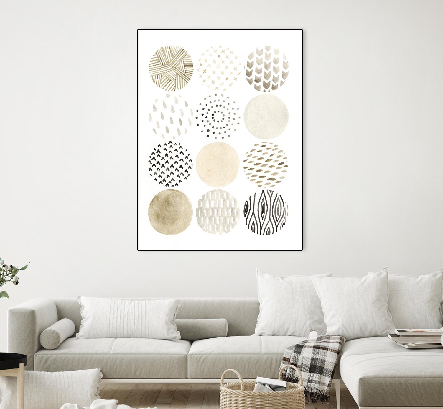 Neutral Pattern Play I by June Erica Vess on GIANT ART - brown abstract