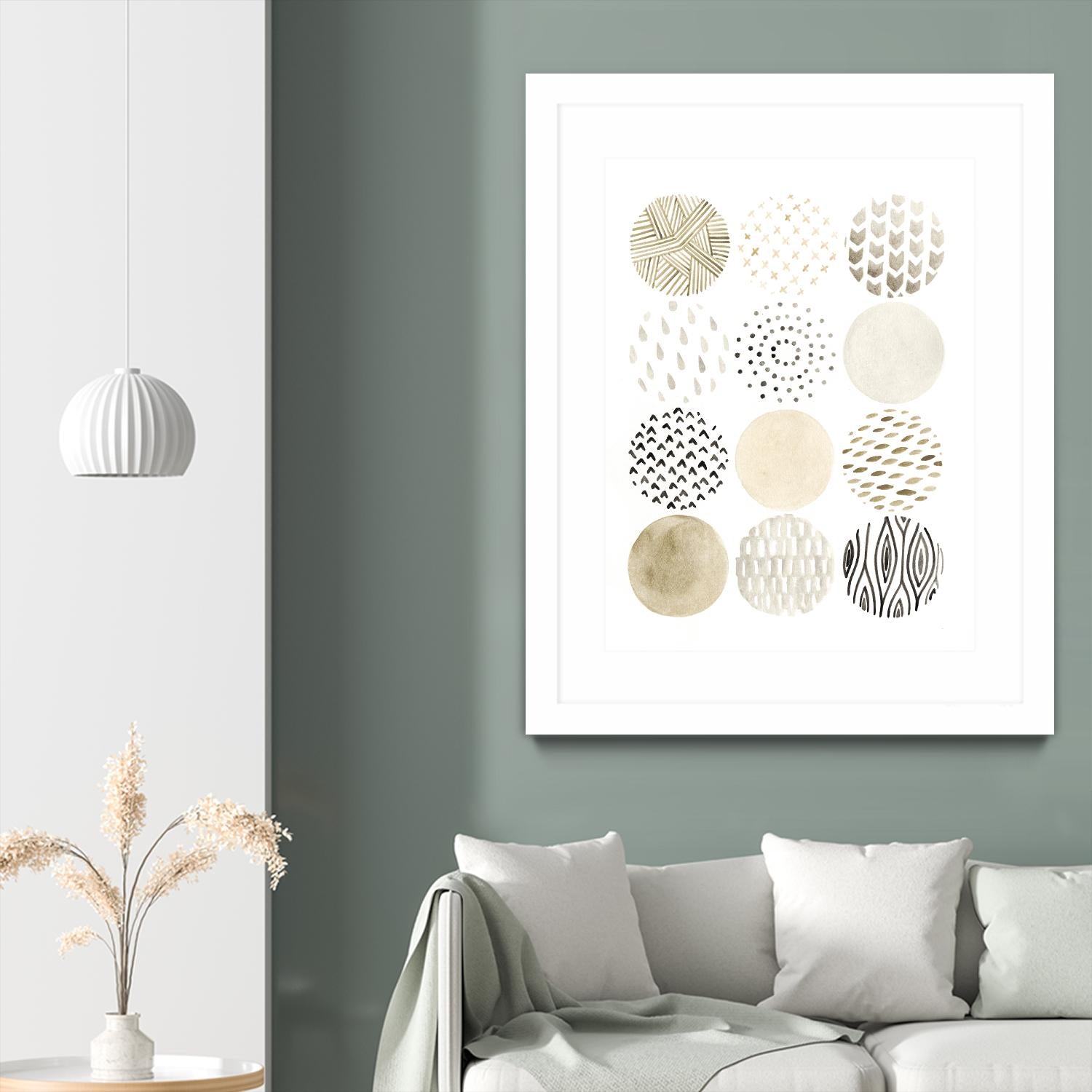 Neutral Pattern Play I by June Erica Vess on GIANT ART - brown abstract