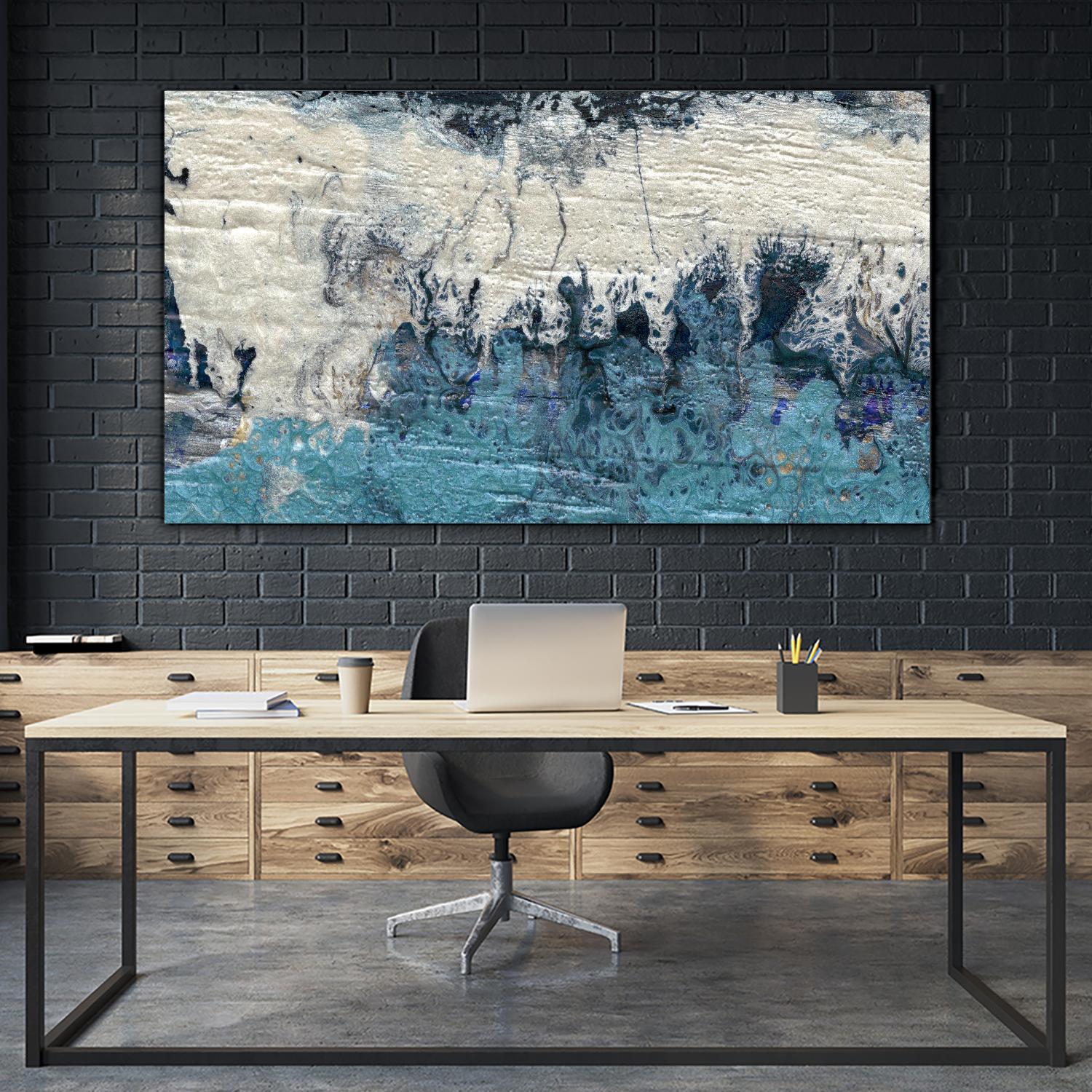 Bering Strait I by Alicia Ludwig on GIANT ART - blue abstract