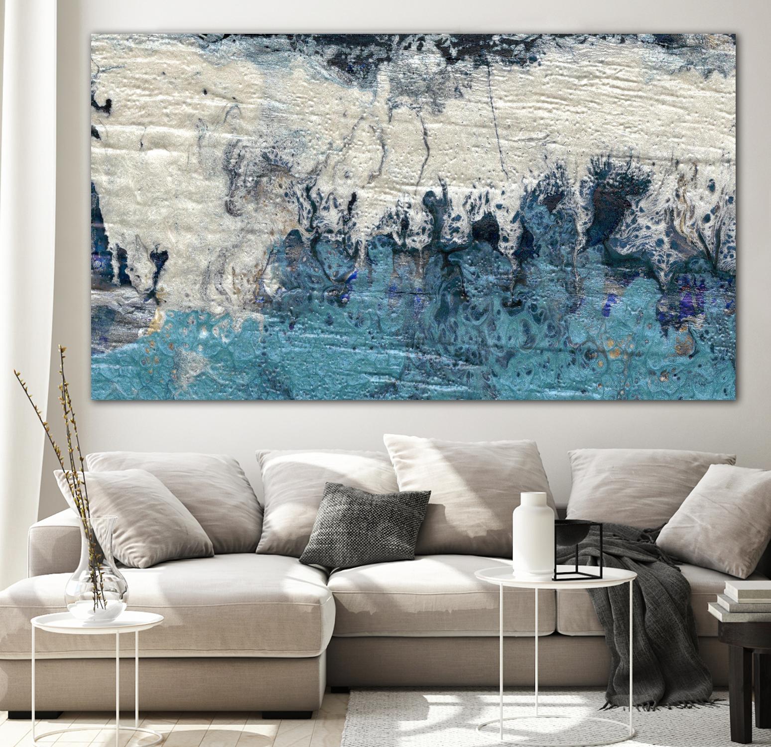 Bering Strait I by Alicia Ludwig on GIANT ART - blue abstract