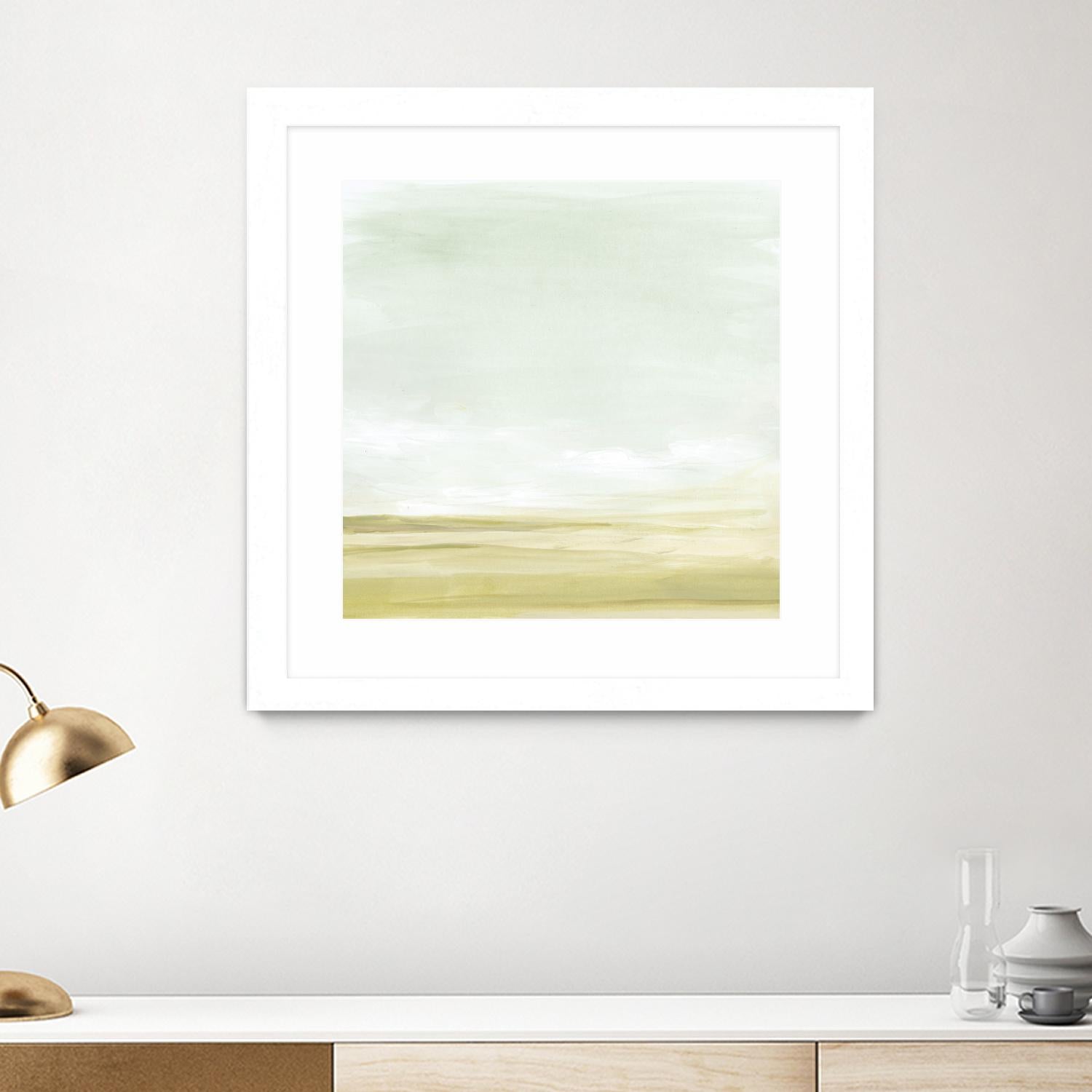 Intangible Horizon II by June Erica Vess on GIANT ART - green sea scene