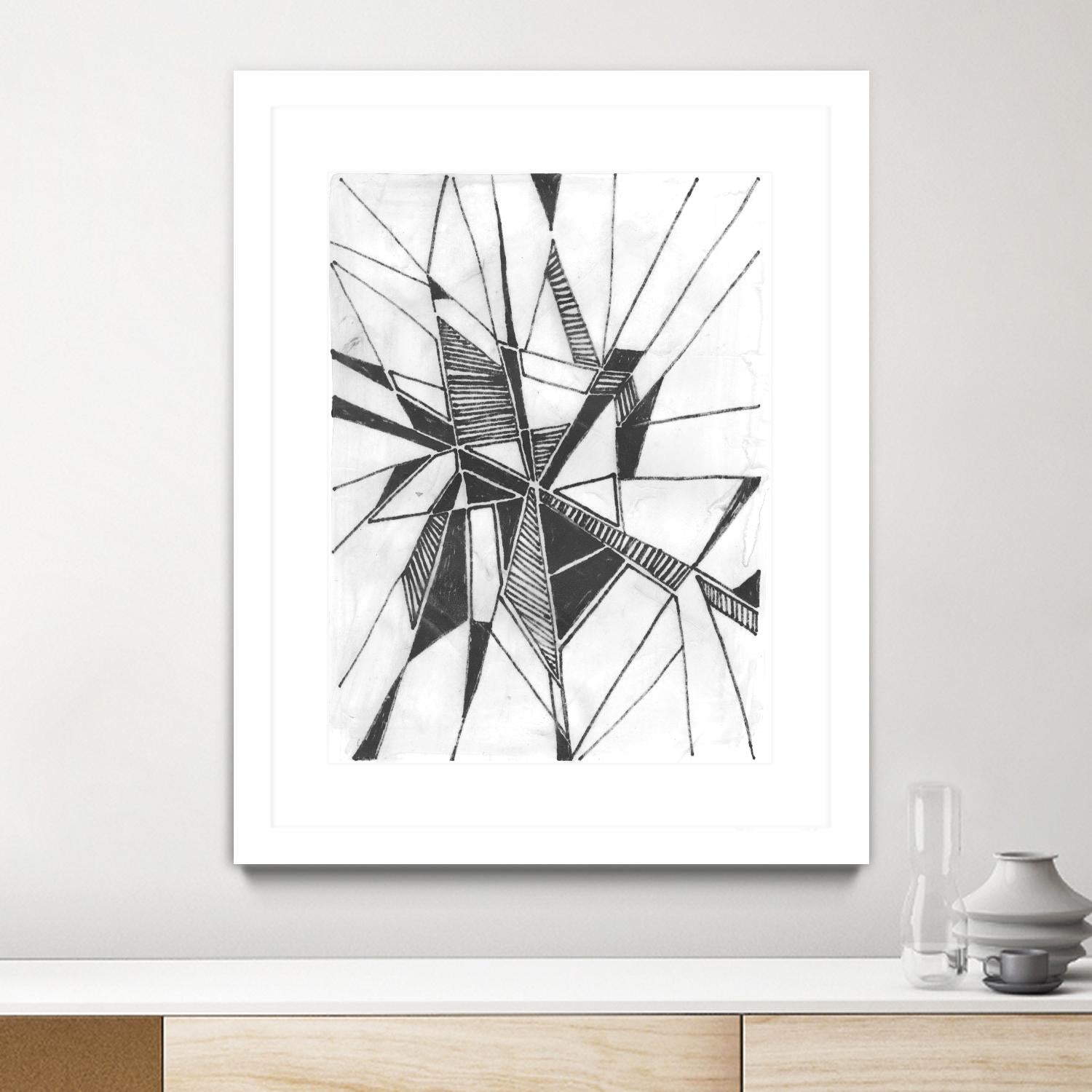 Symbol Imprint II by June Erica Vess on GIANT ART - black abstract