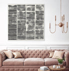 Stripe Block Prints II by Grace Popp on GIANT ART - black abstract