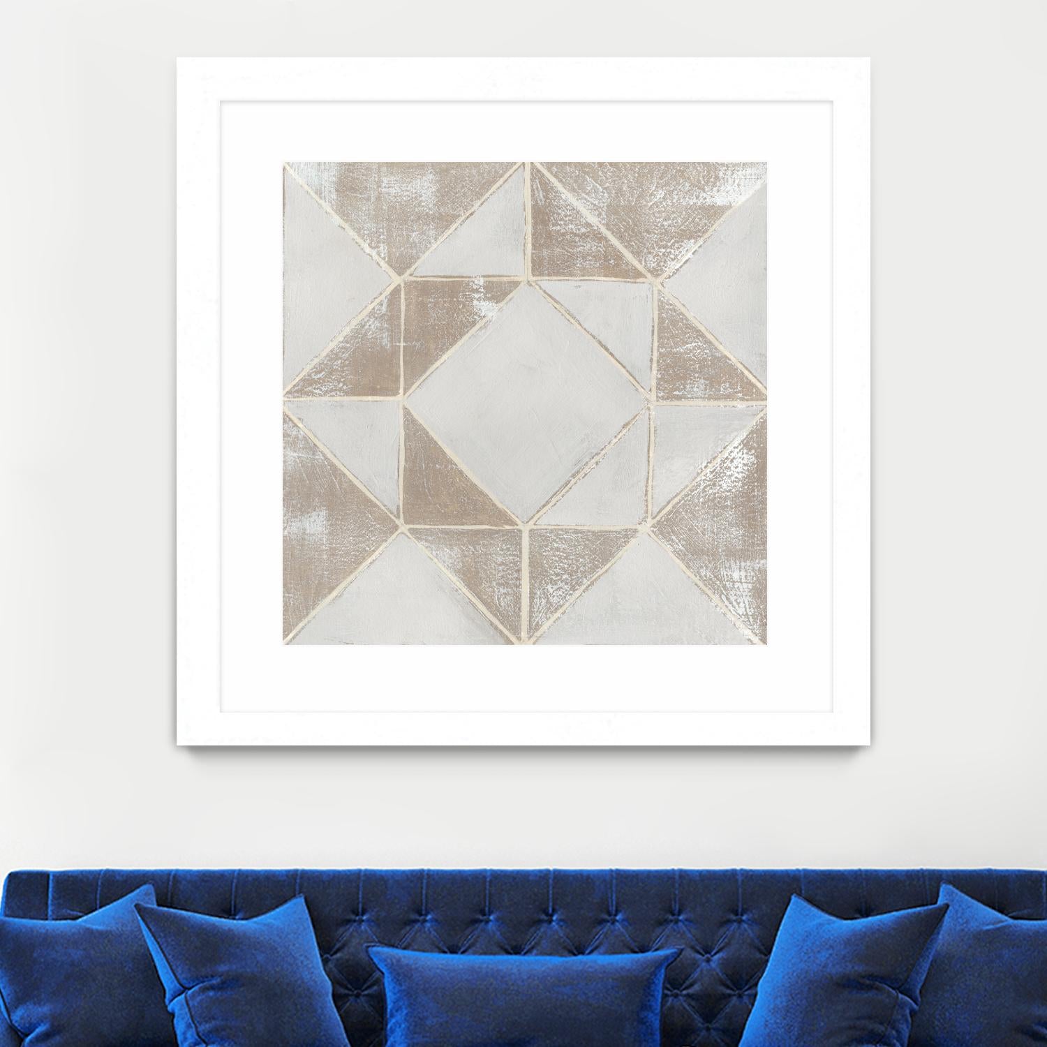 Geometric Veil I by Grace Popp on GIANT ART - abstract