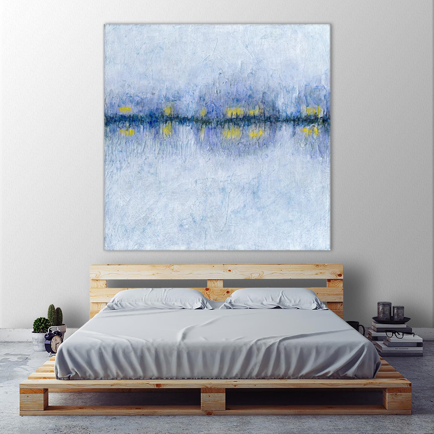 Across the Way I by Ren�e W. Stramel on GIANT ART - blue abstract