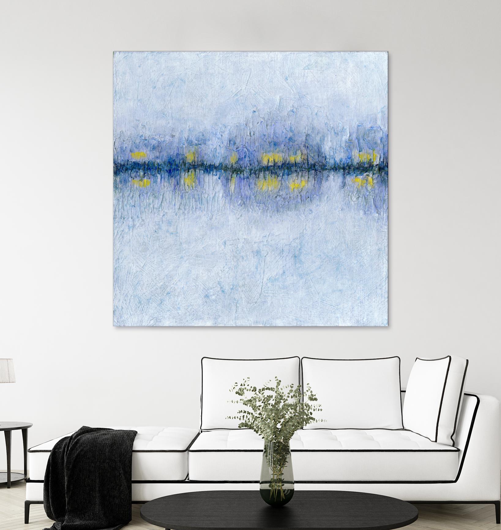 Across the Way I by Ren�e W. Stramel on GIANT ART - blue abstract