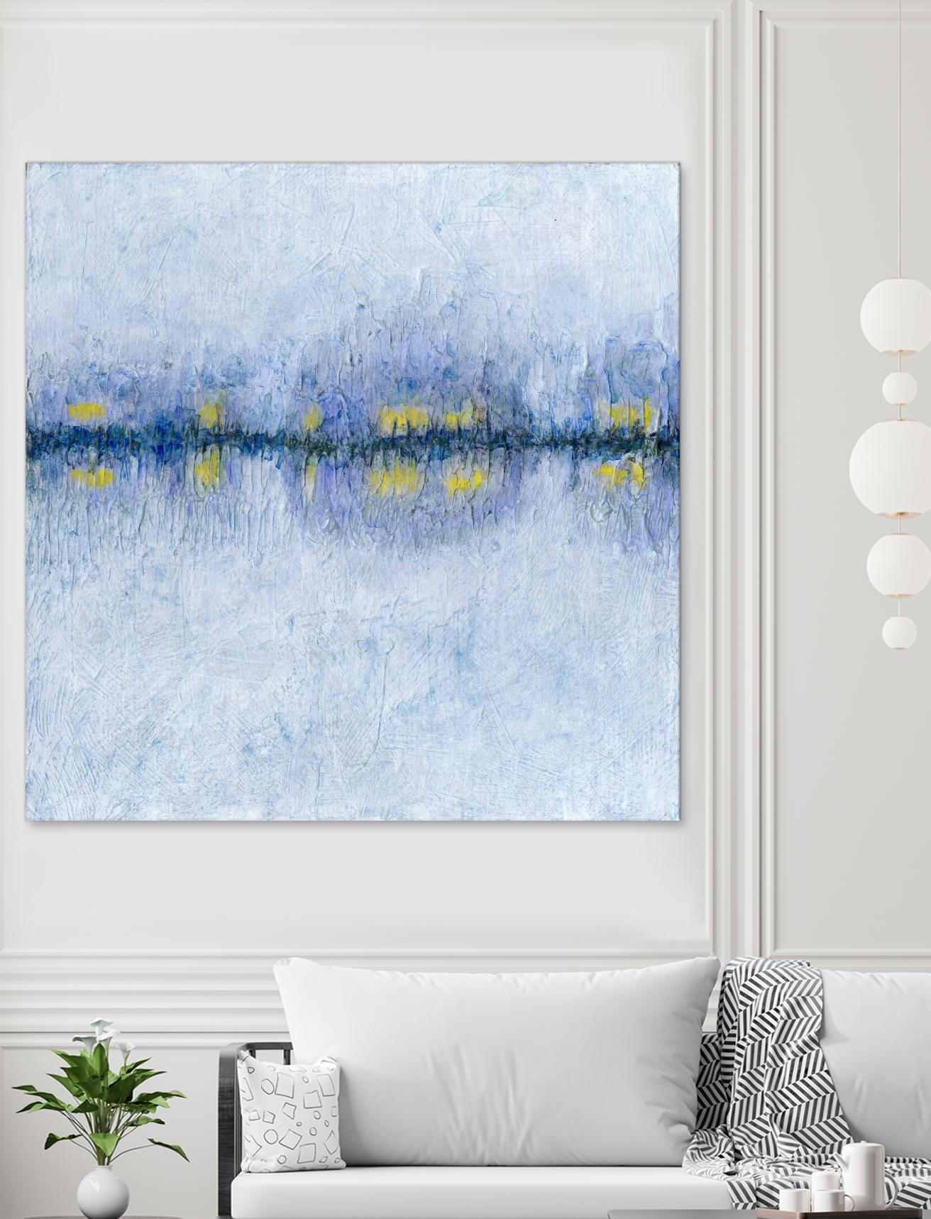 Across the Way I by Ren�e W. Stramel on GIANT ART - blue abstract