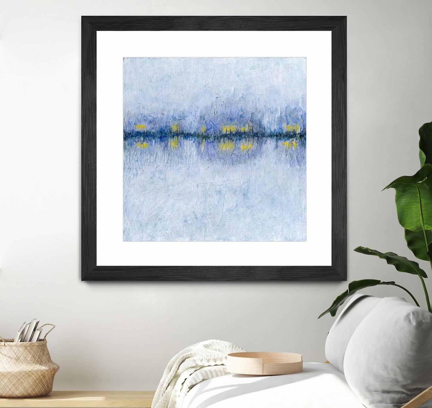 Across the Way I by Ren�e W. Stramel on GIANT ART - blue abstract