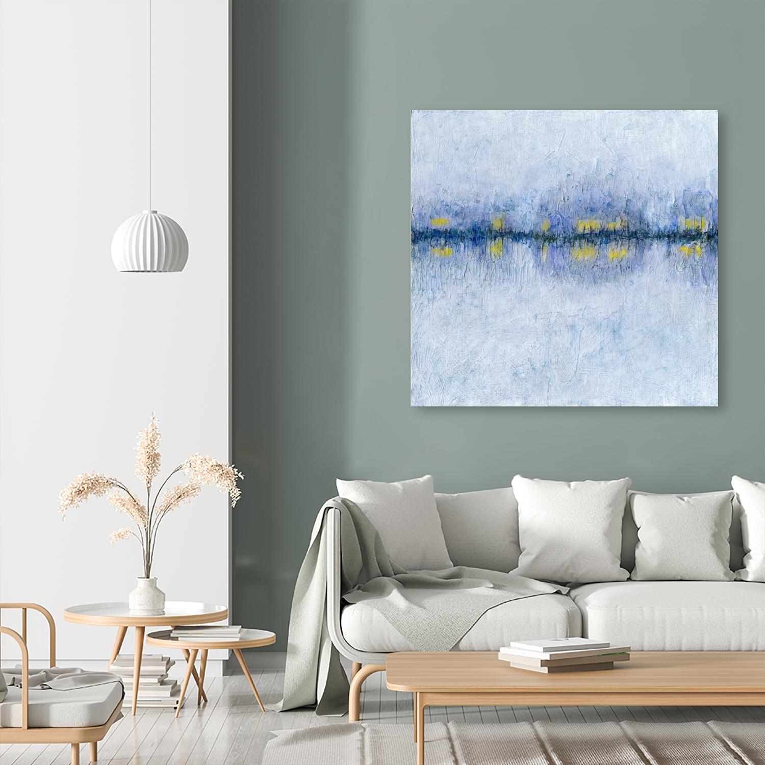 Across the Way I by Ren�e W. Stramel on GIANT ART - blue abstract