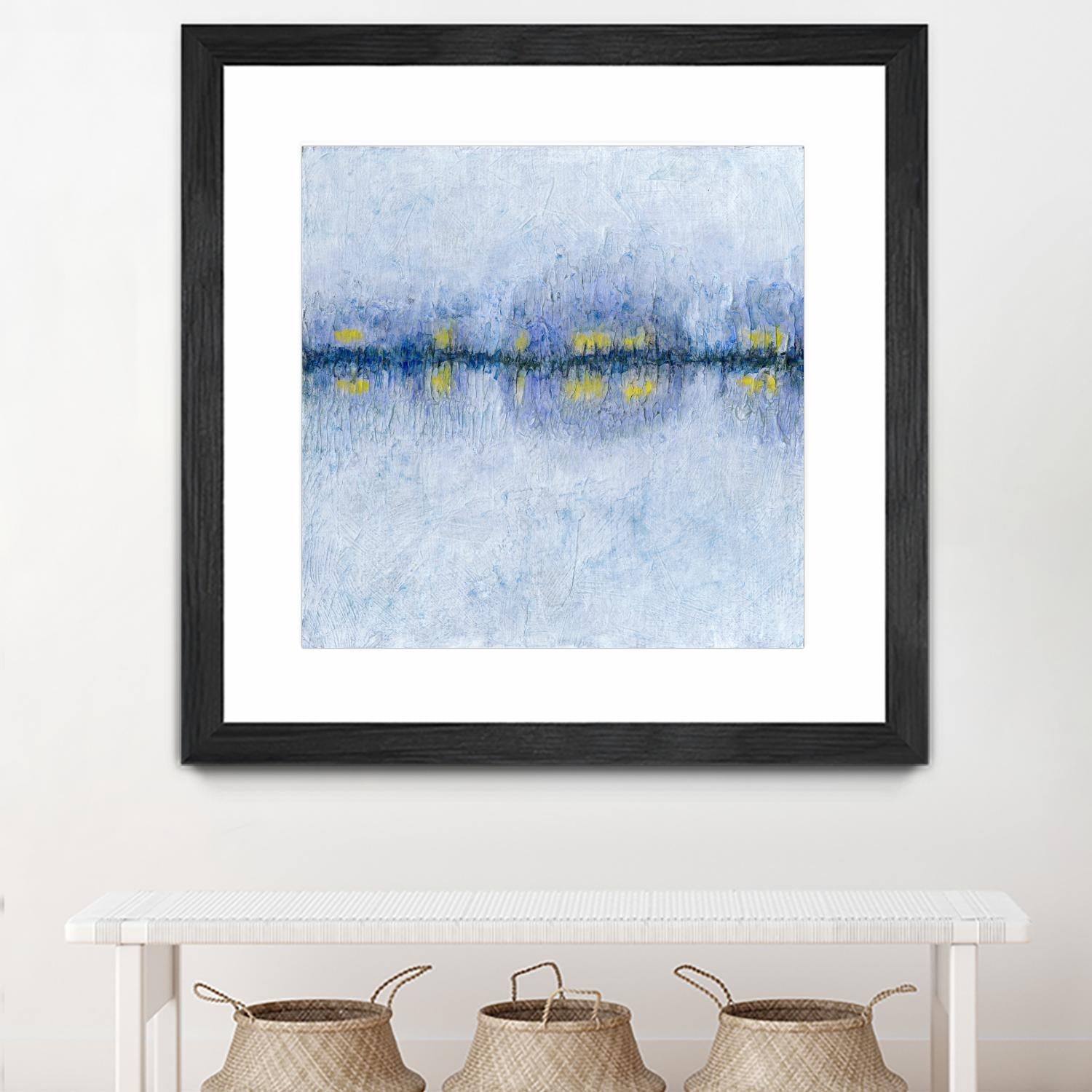 Across the Way I by Ren�e W. Stramel on GIANT ART - blue abstract