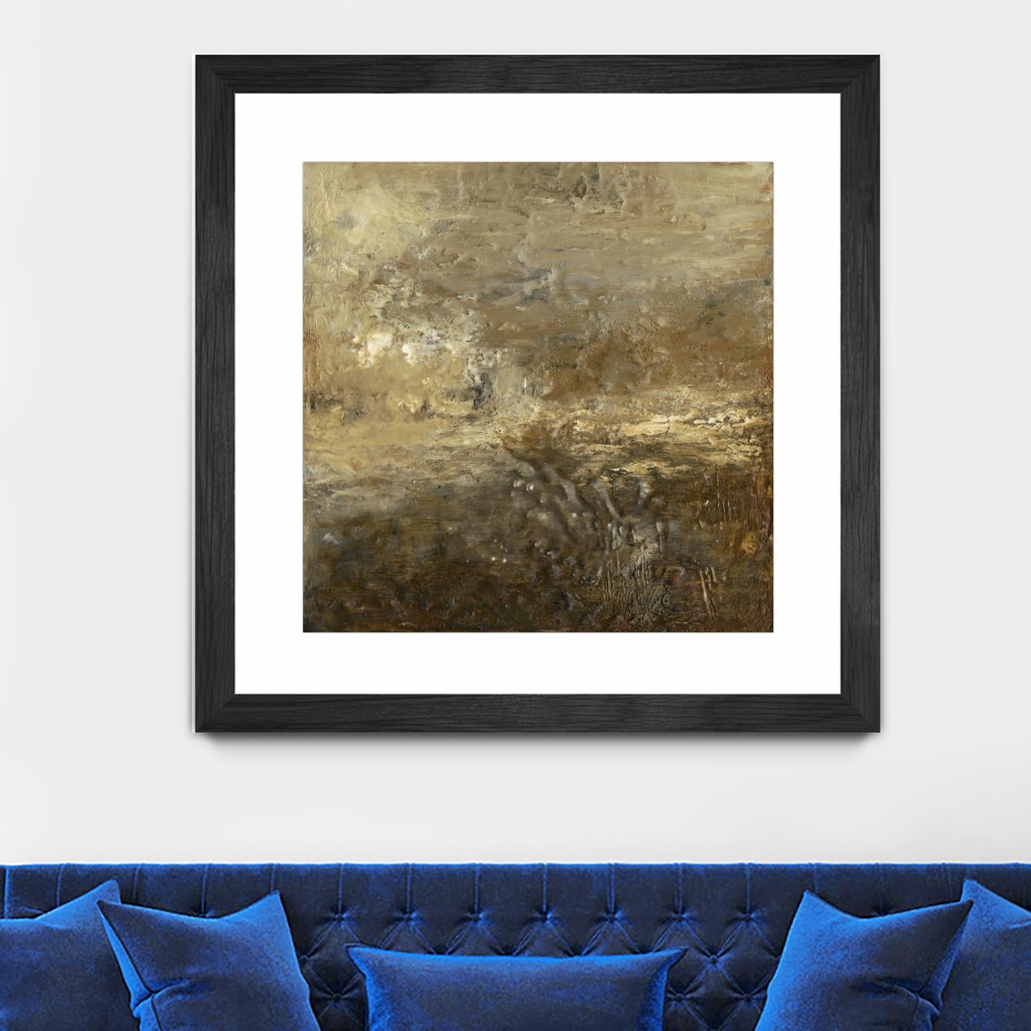 Quiet Marsh II by Sharon Gordon on GIANT ART - brown abstract