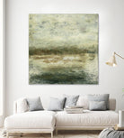 Quiet Marsh IV by Sharon Gordon on GIANT ART - green abstract