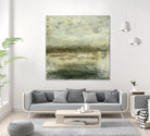 Quiet Marsh IV by Sharon Gordon on GIANT ART - green abstract