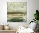 Quiet Marsh IV by Sharon Gordon on GIANT ART - green abstract
