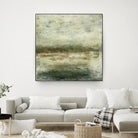 Quiet Marsh IV by Sharon Gordon on GIANT ART - green abstract