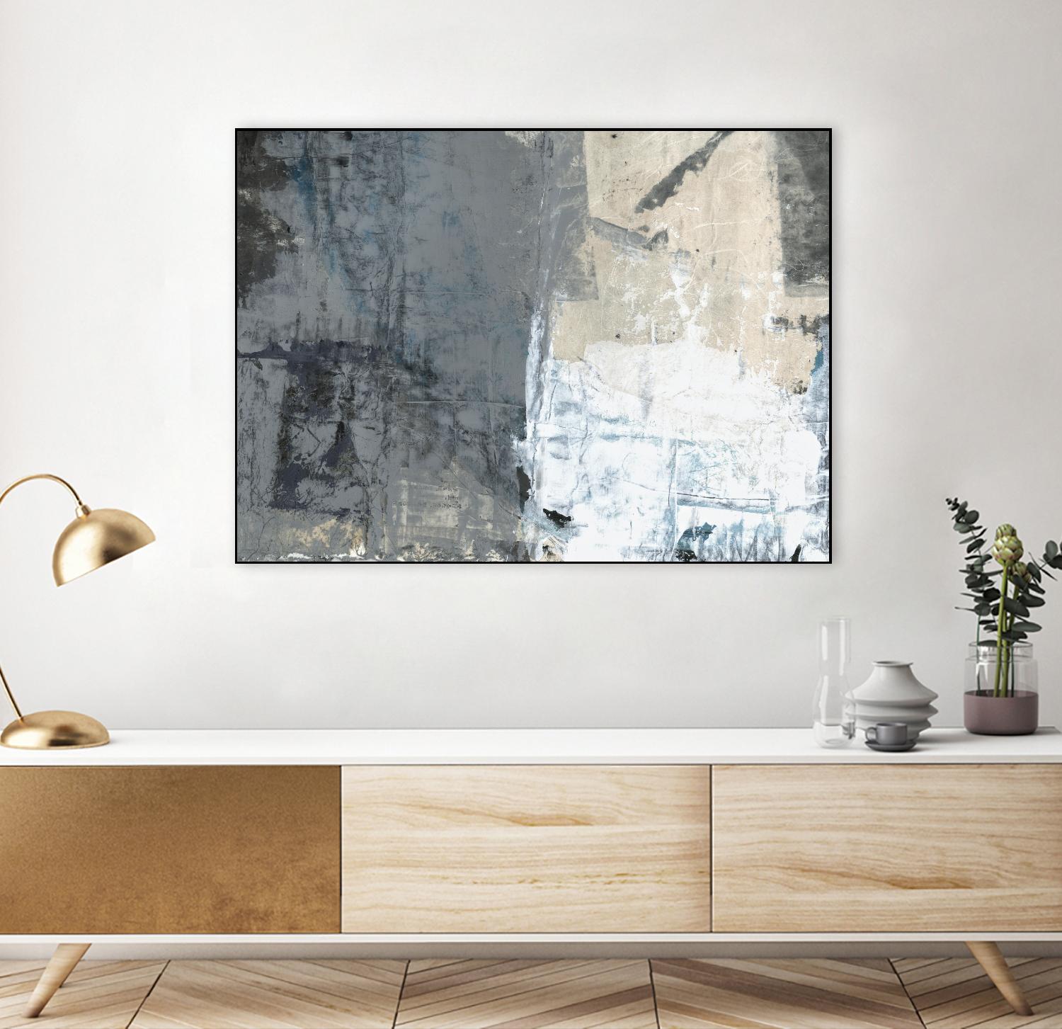 Shades of Grey I by Elena Ray on GIANT ART - abstract