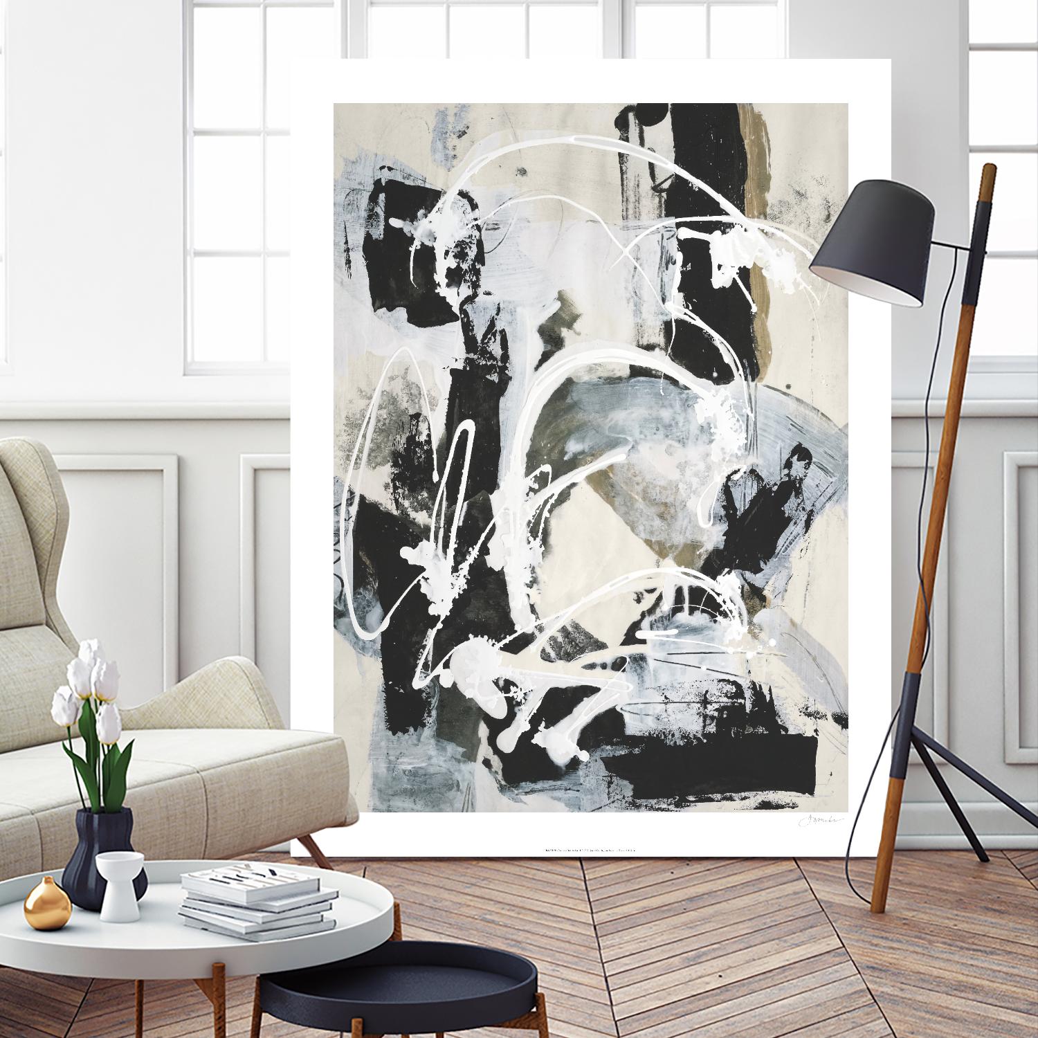 Nature's Winterland I by Joyce Combs on GIANT ART - white abstract abstract