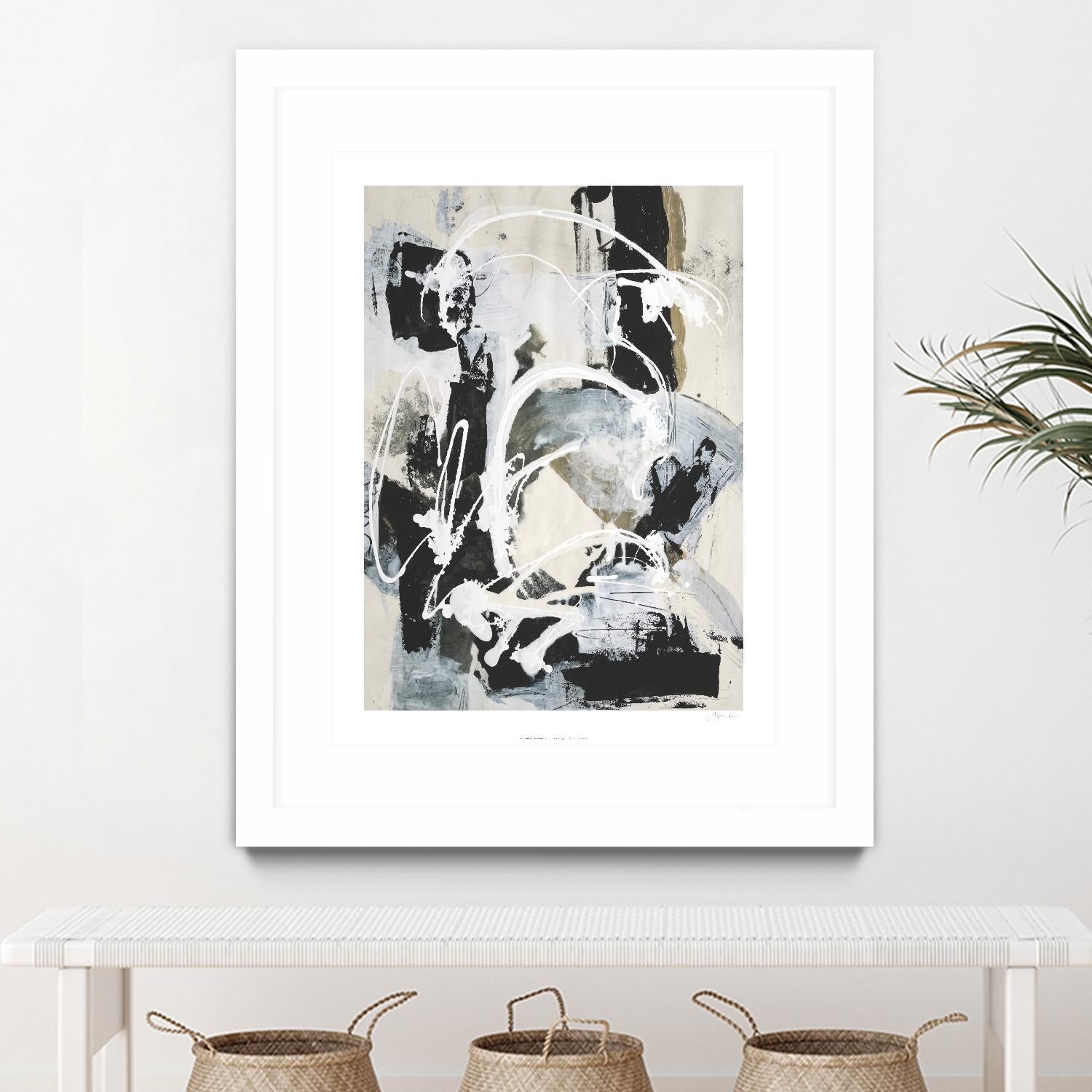 Nature's Winterland I by Joyce Combs on GIANT ART - white abstract abstract