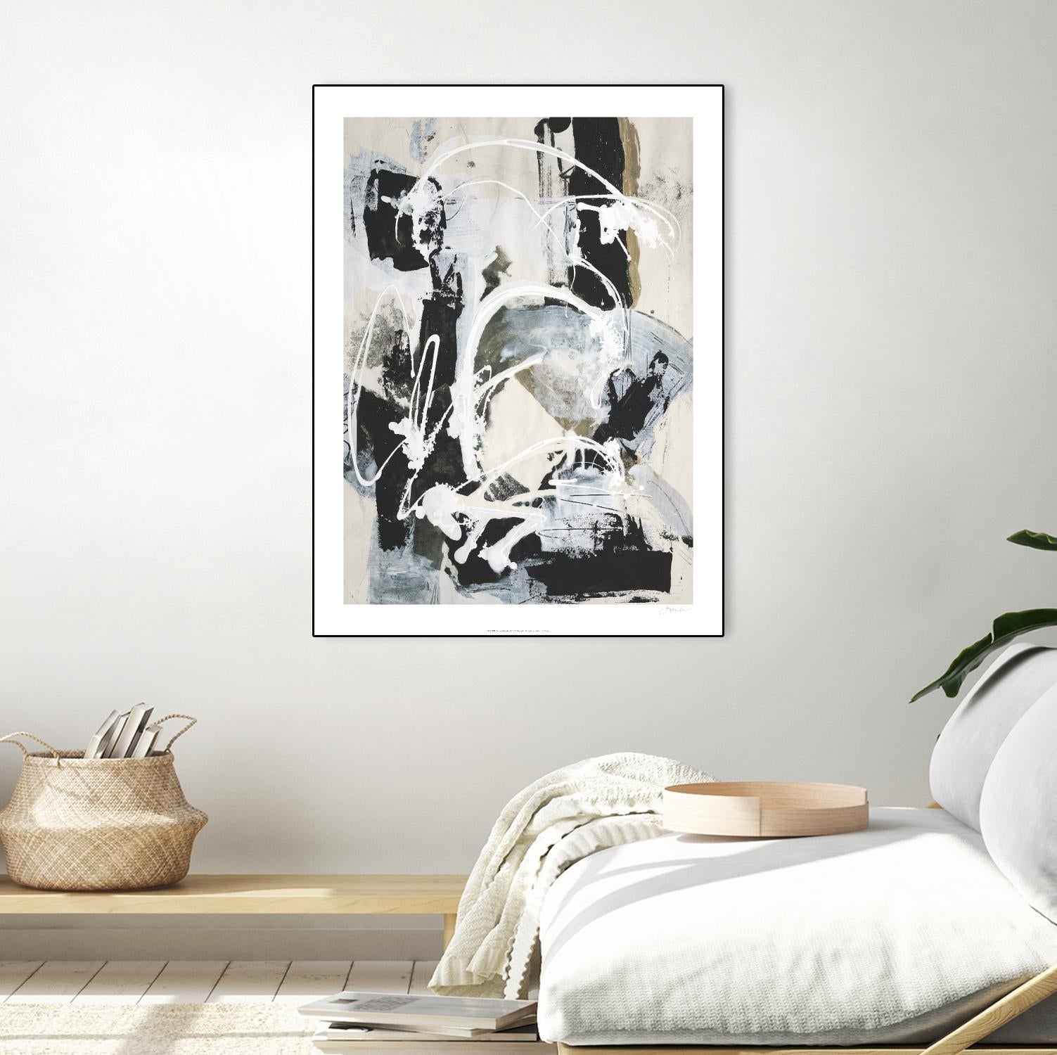 Nature's Winterland I by Joyce Combs on GIANT ART - white abstract abstract