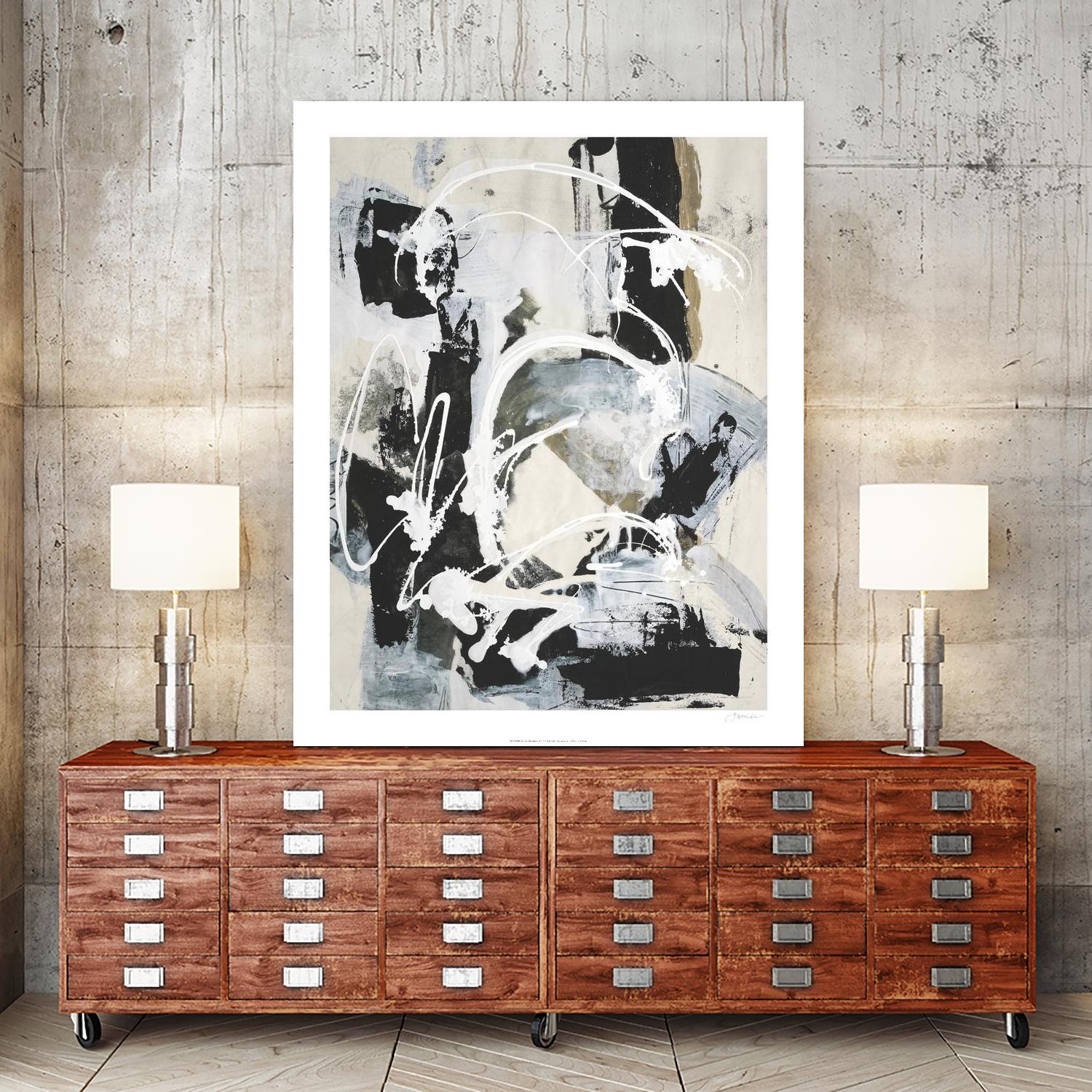 Nature's Winterland I by Joyce Combs on GIANT ART - white abstract abstract