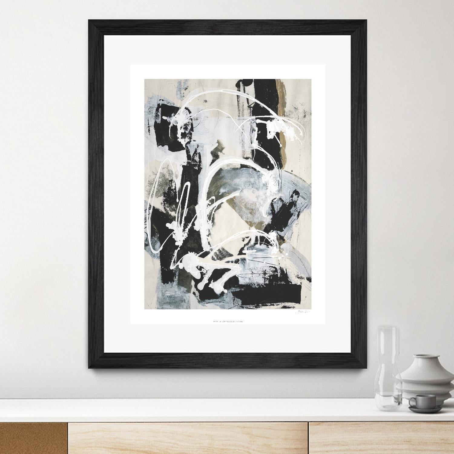 Nature's Winterland I by Joyce Combs on GIANT ART - white abstract abstract