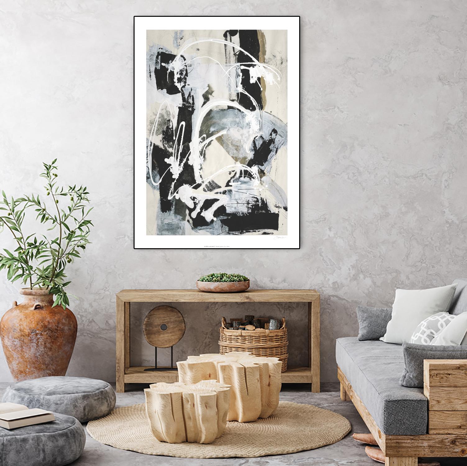 Nature's Winterland I by Joyce Combs on GIANT ART - white abstract abstract