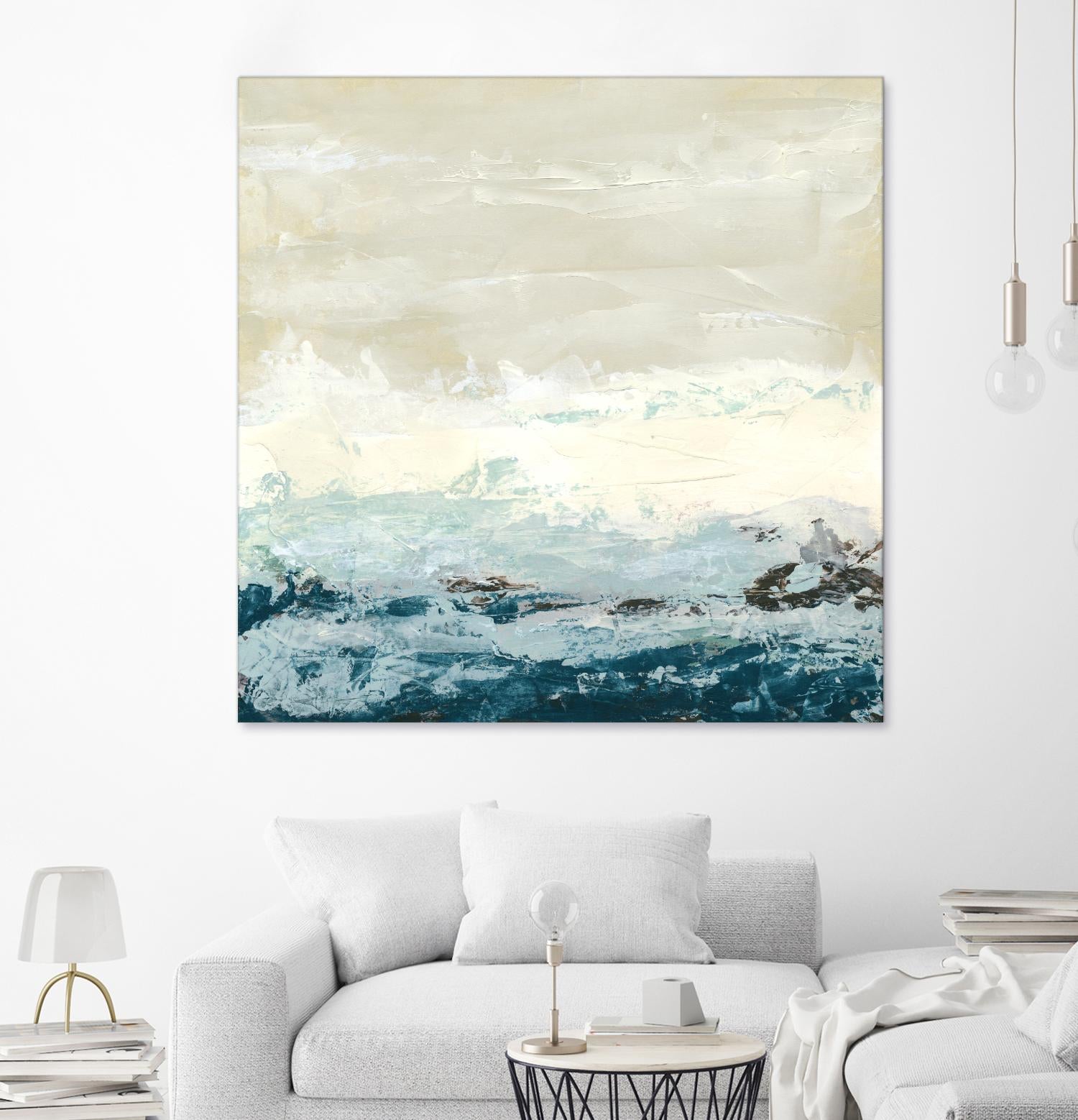 Coastal Currents I by June Erica Vess on GIANT ART - blue abstract