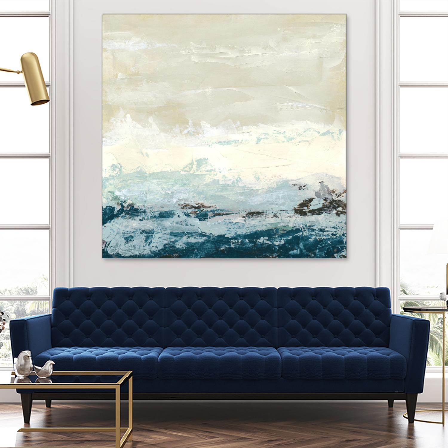 Coastal Currents I by June Erica Vess on GIANT ART - blue abstract