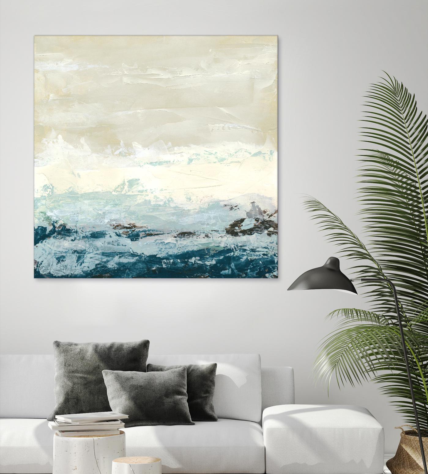 Coastal Currents I by June Erica Vess on GIANT ART - blue abstract