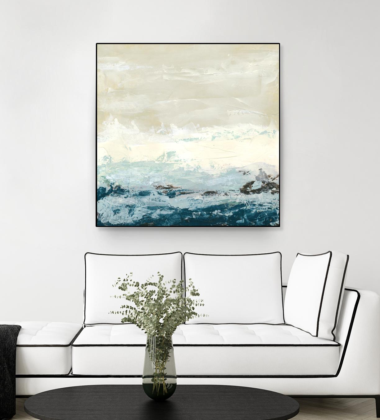 Coastal Currents I by June Erica Vess on GIANT ART - blue abstract