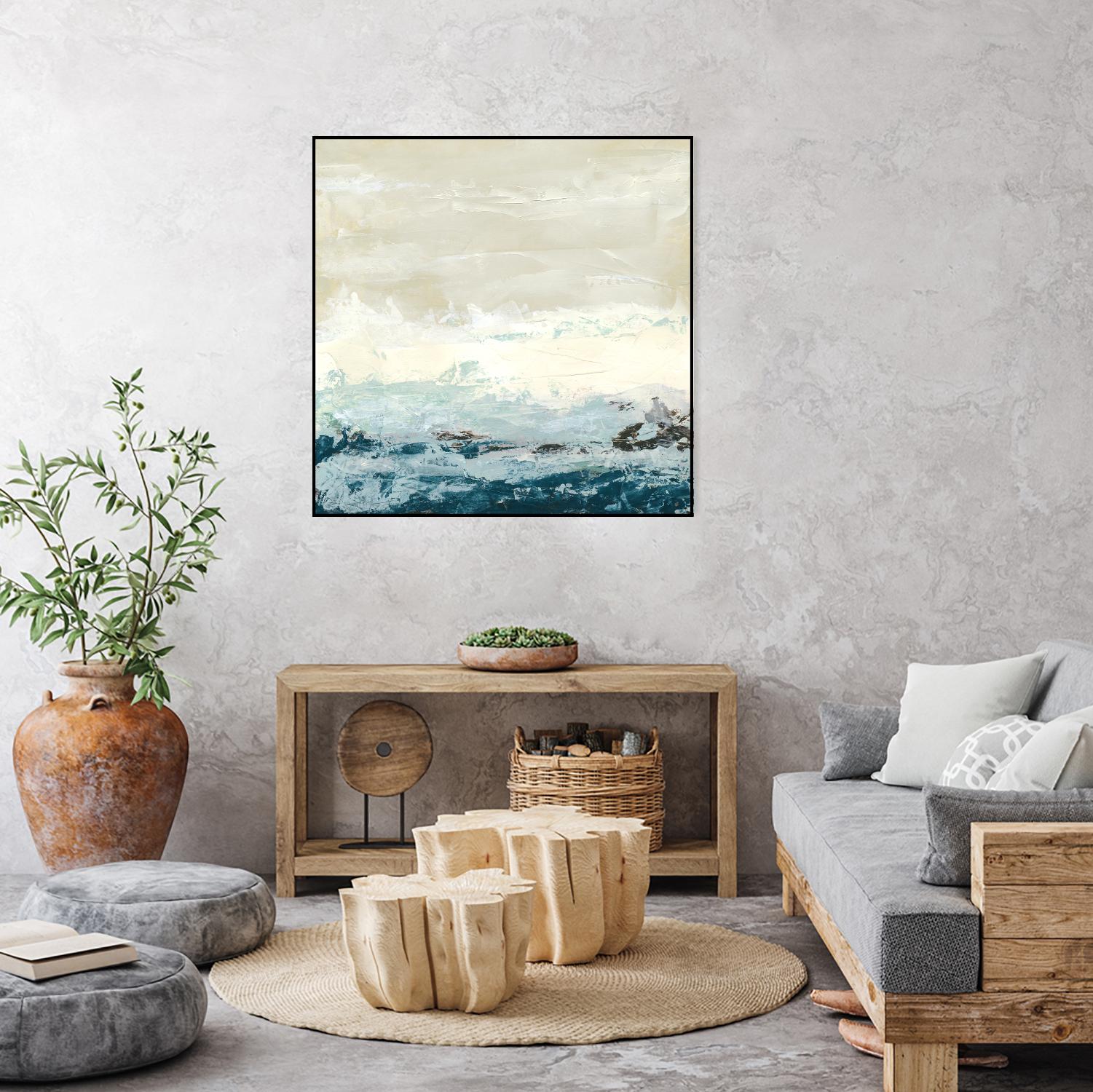 Coastal Currents I by June Erica Vess on GIANT ART - blue abstract