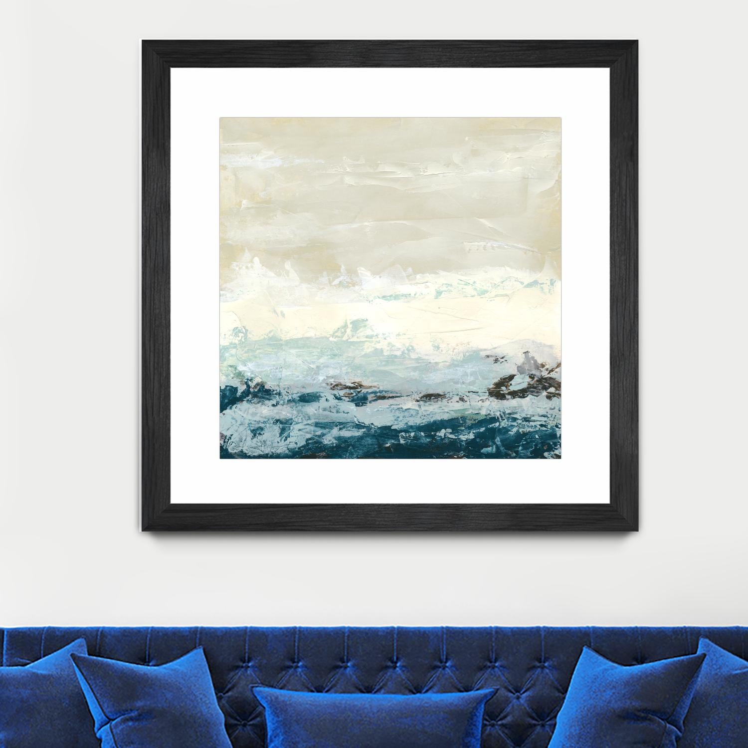 Coastal Currents I by June Erica Vess on GIANT ART - blue abstract