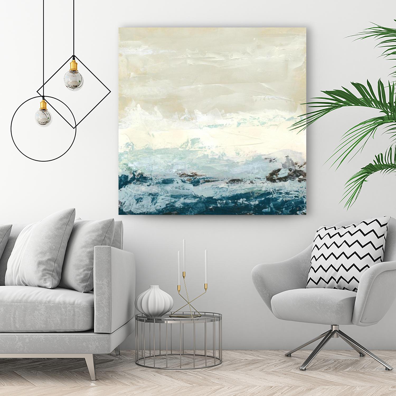 Coastal Currents I by June Erica Vess on GIANT ART - blue abstract