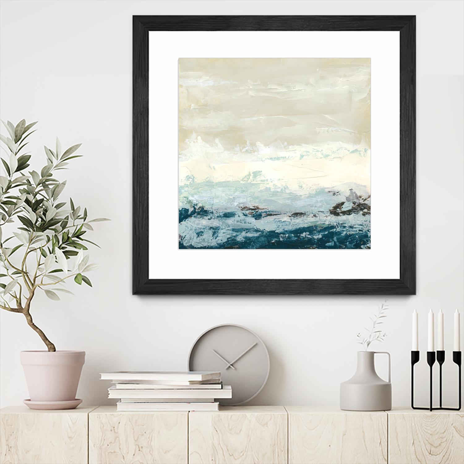 Coastal Currents I by June Erica Vess on GIANT ART - blue abstract