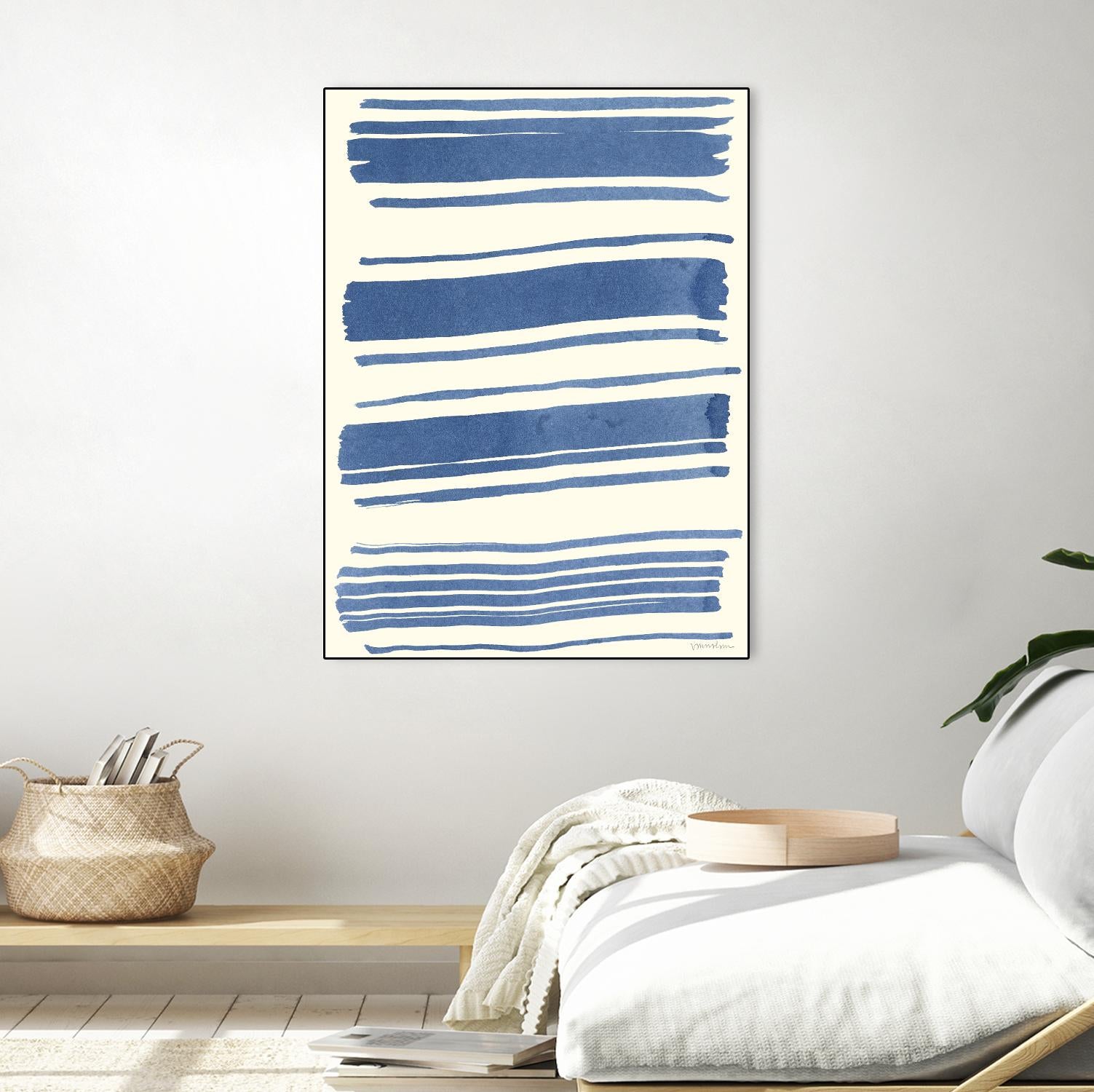 Macrame Blue III by Vanna Lam on GIANT ART - blue abstract