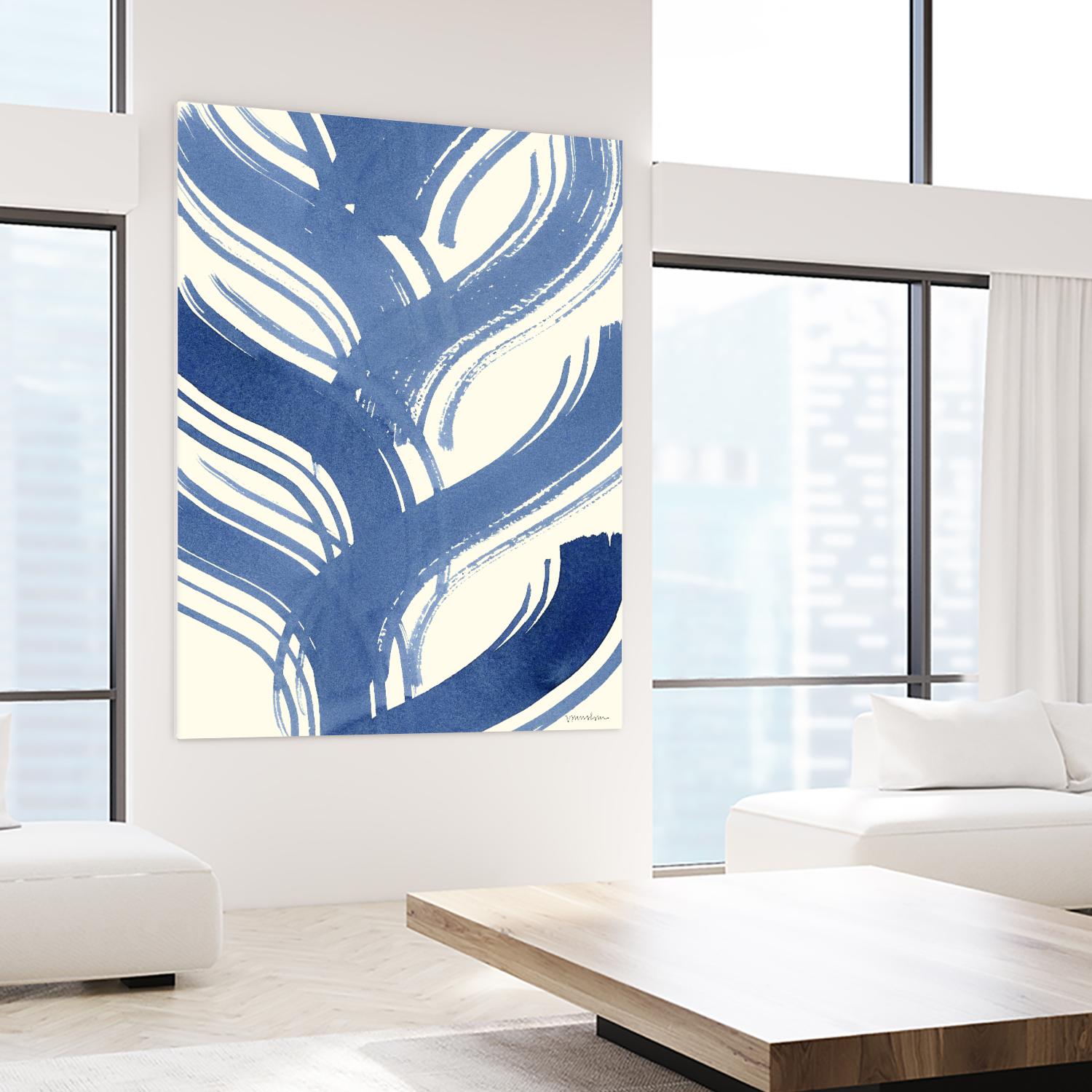 Macrame Blue IV by Vanna Lam on GIANT ART - blue abstract