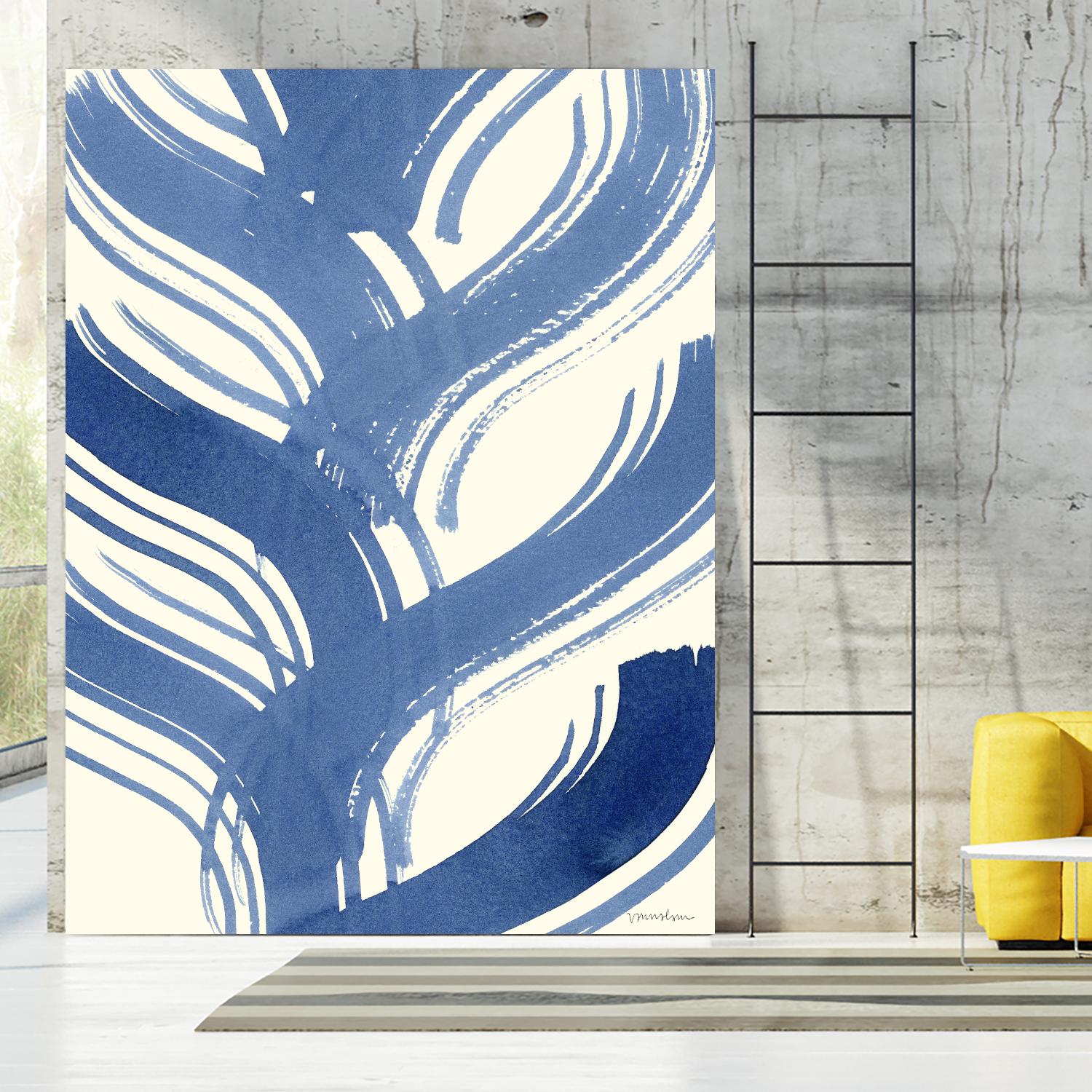 Macrame Blue IV by Vanna Lam on GIANT ART - blue abstract