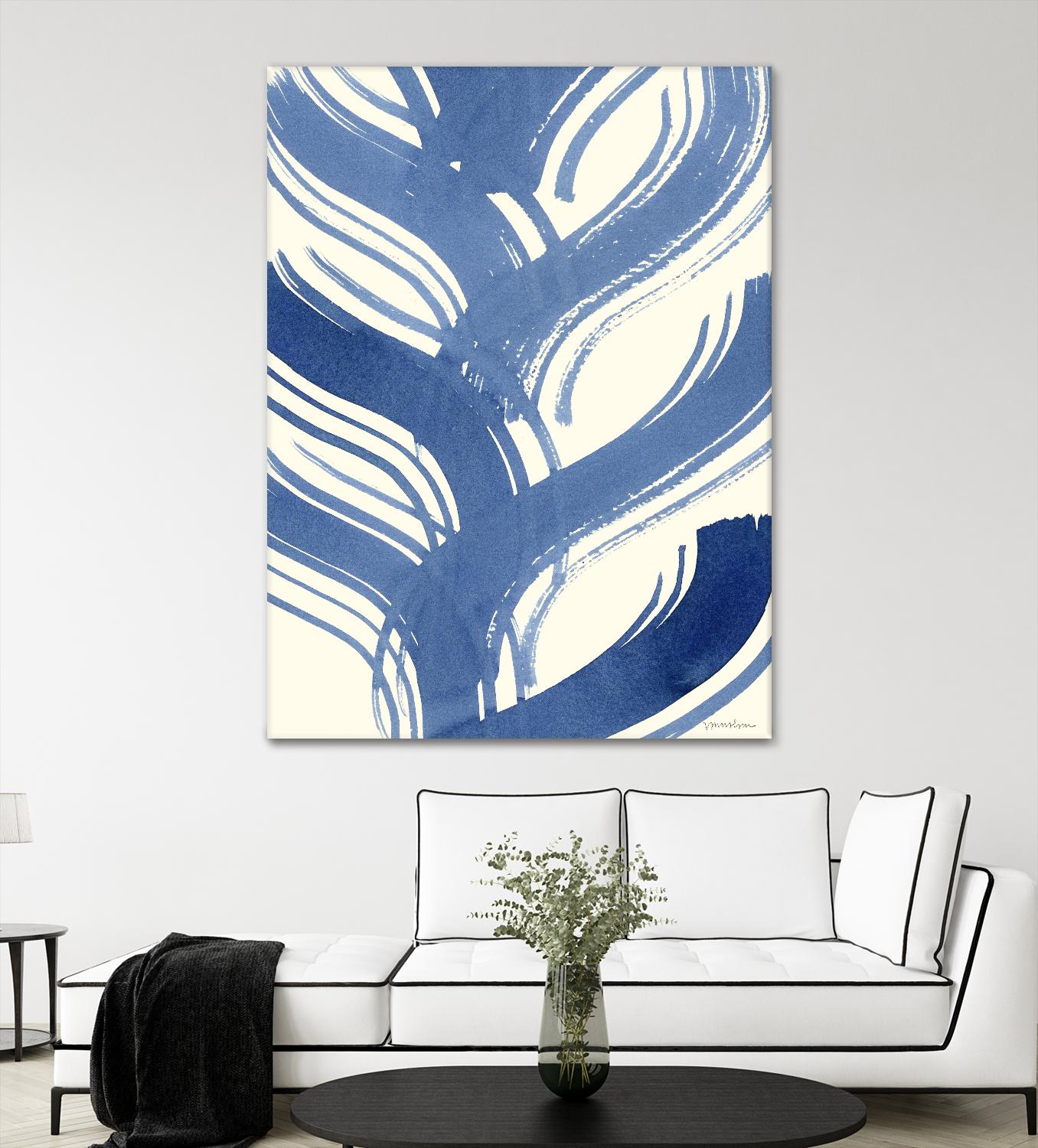 Macrame Blue IV by Vanna Lam on GIANT ART - blue abstract