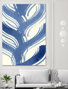 Macrame Blue IV by Vanna Lam on GIANT ART - blue abstract