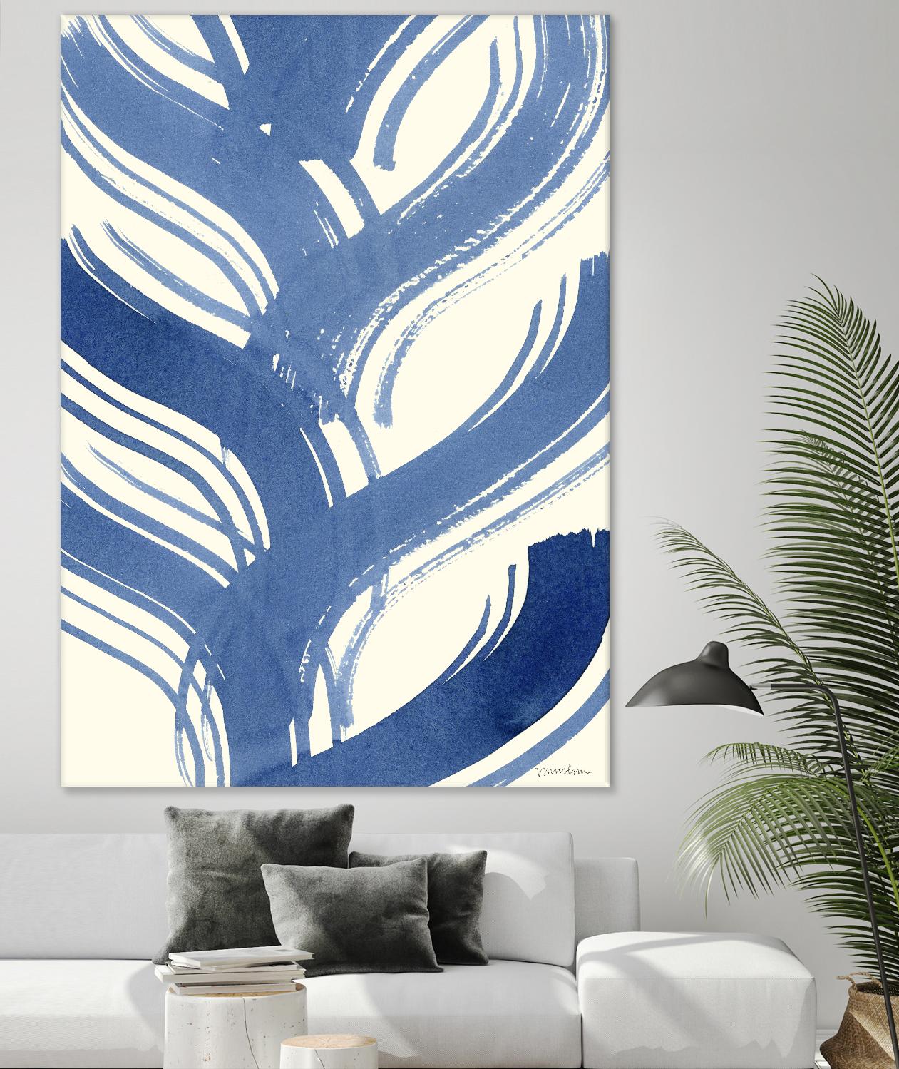 Macrame Blue IV by Vanna Lam on GIANT ART - blue abstract