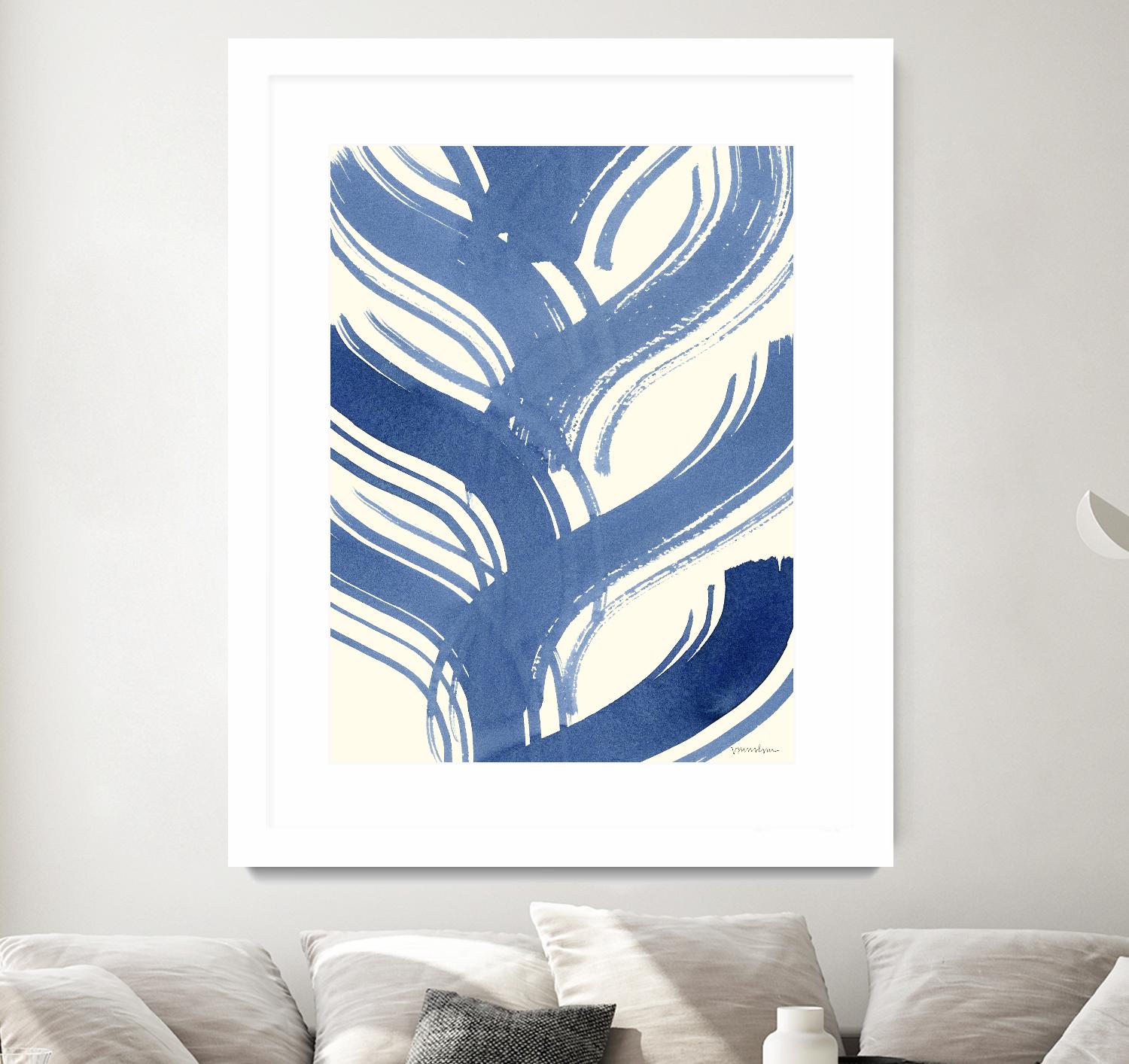 Macrame Blue IV by Vanna Lam on GIANT ART - blue abstract