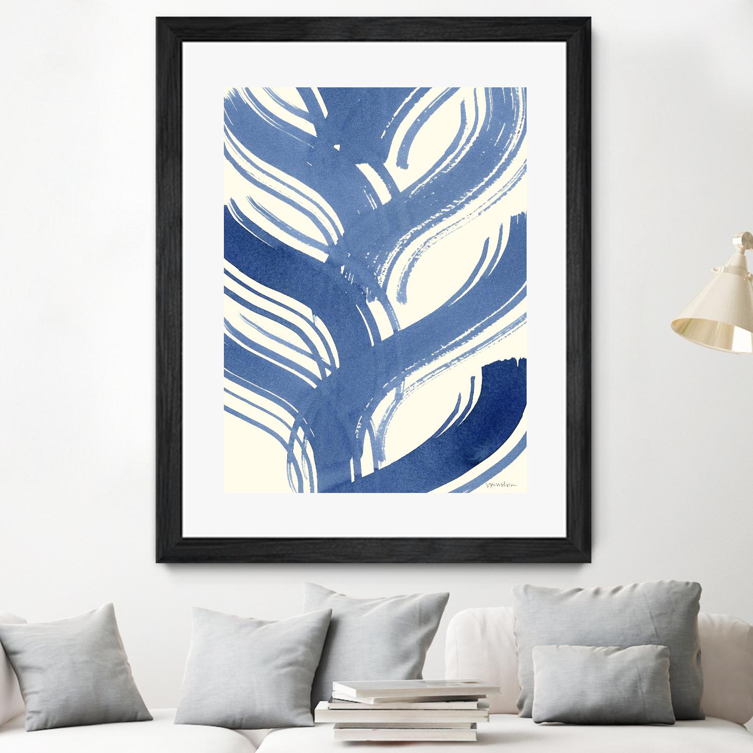 Macrame Blue IV by Vanna Lam on GIANT ART - blue abstract